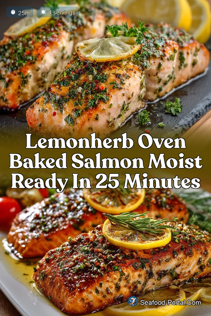 LemonHerb Oven Baked Salmon Moist Ready in 25 Minutes