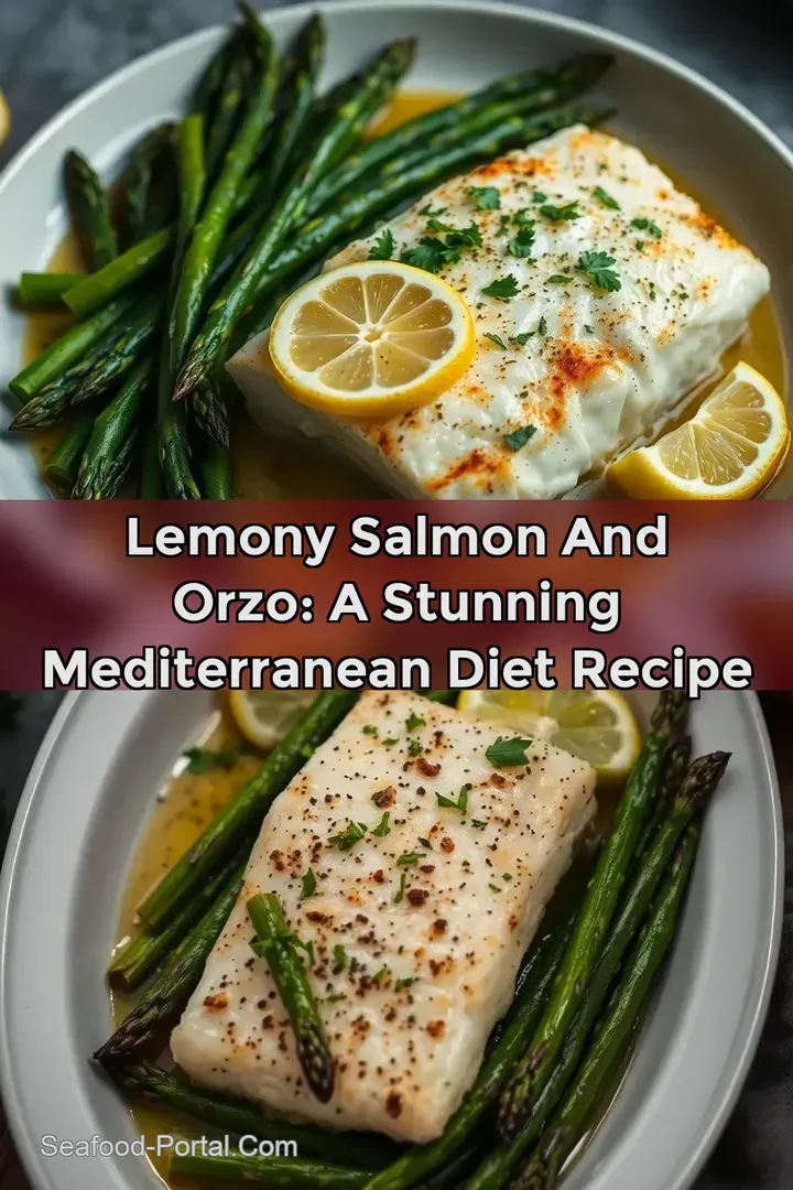 Lemony Salmon And Orzo: A Stunning Mediterranean Diet Recipe