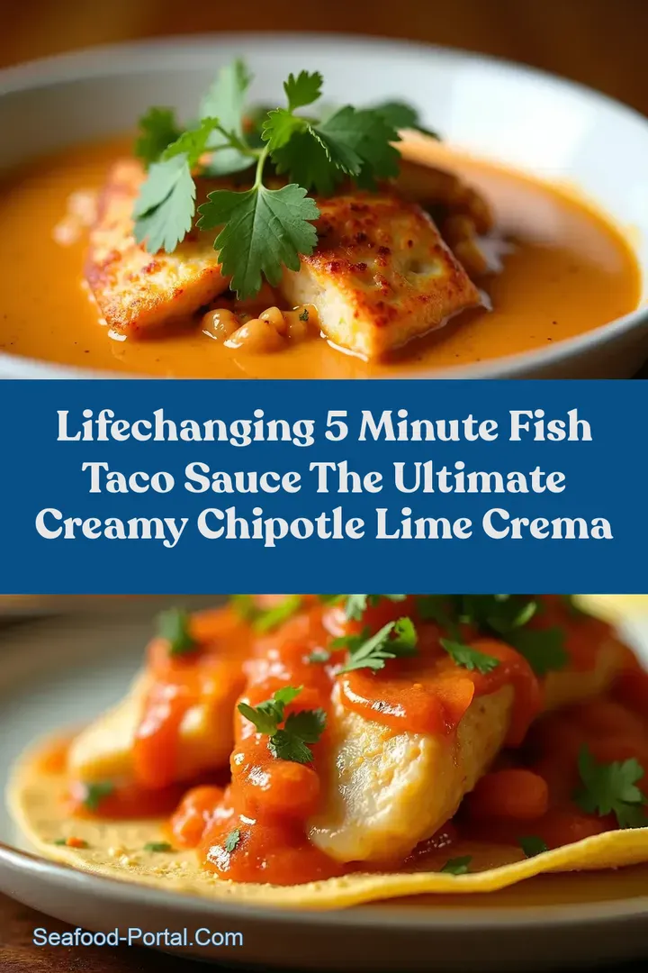 LifeChanging 5 Minute Fish Taco Sauce The Ultimate Creamy Chipotle Lime Crema