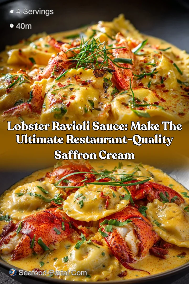 Lobster Ravioli Sauce: Make the Ultimate Restaurant-Quality Saffron Cream