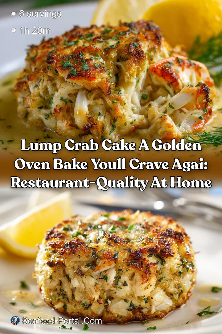 Lump Crab Cake A Golden Oven Bake Youll Crave Agai: Restaurant-Quality at Home
