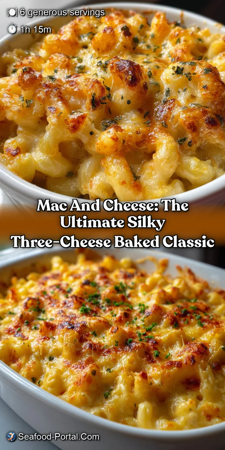 Mac And Cheese: The Ultimate Silky Three-Cheese Baked Classic
