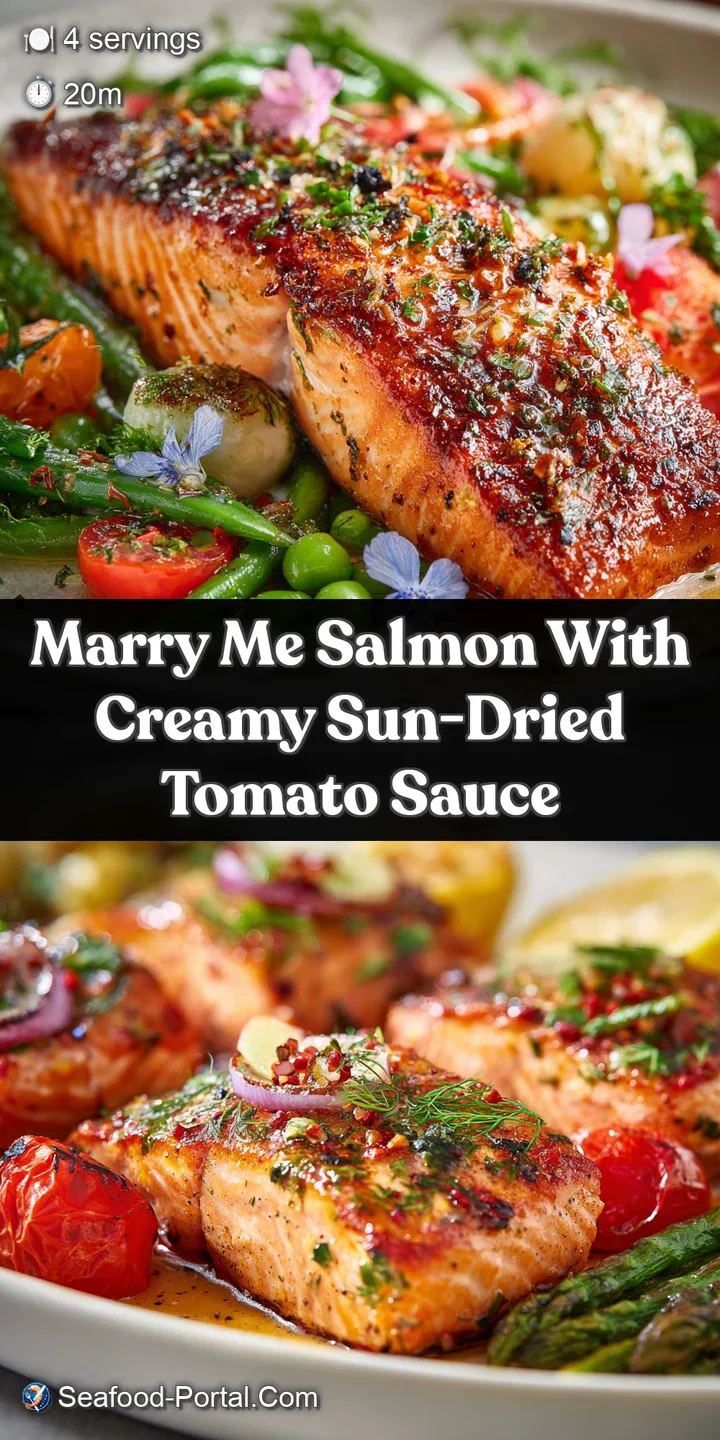 Close-up of flaky salmon bathed in a luscious cream sauce, flecked with herbs. A tempting and flavorful main course.