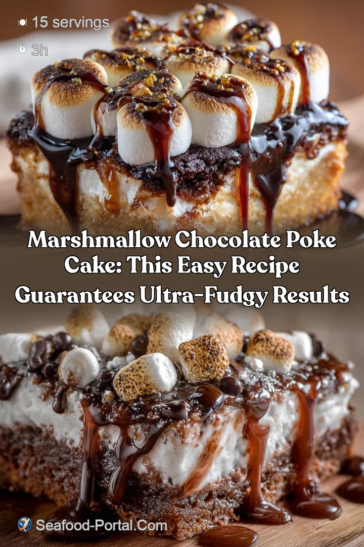 Marshmallow Chocolate Poke Cake: This Easy Recipe Guarantees Ultra-Fudgy Results