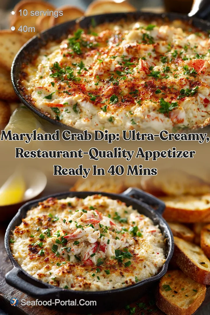 Maryland Crab Dip: Ultra-Creamy Restaurant-Quality Appetizer Ready in 40 Mins