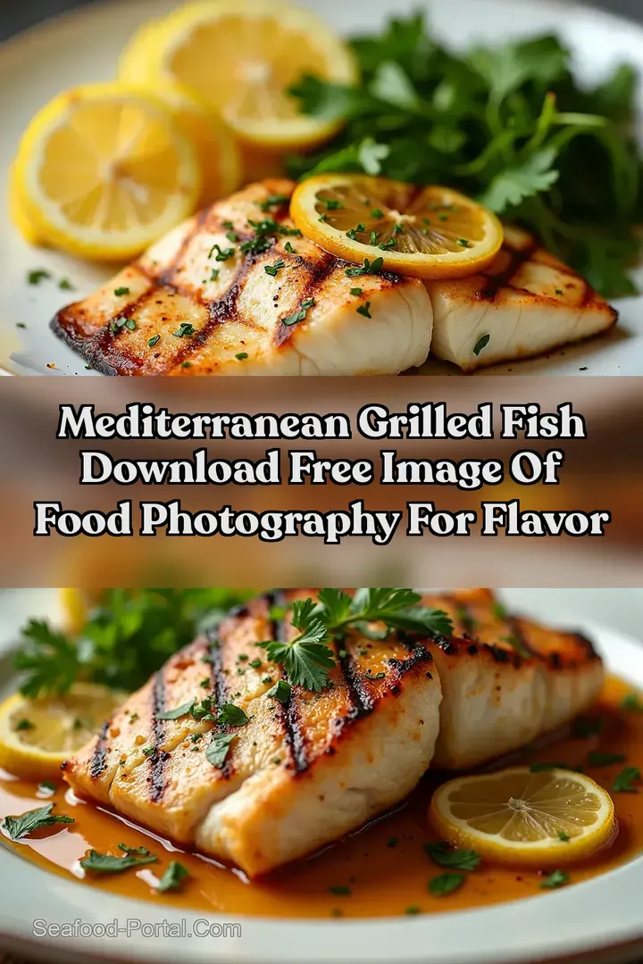 Mediterranean Grilled Fish Download Free Image of Food Photography for Flavor