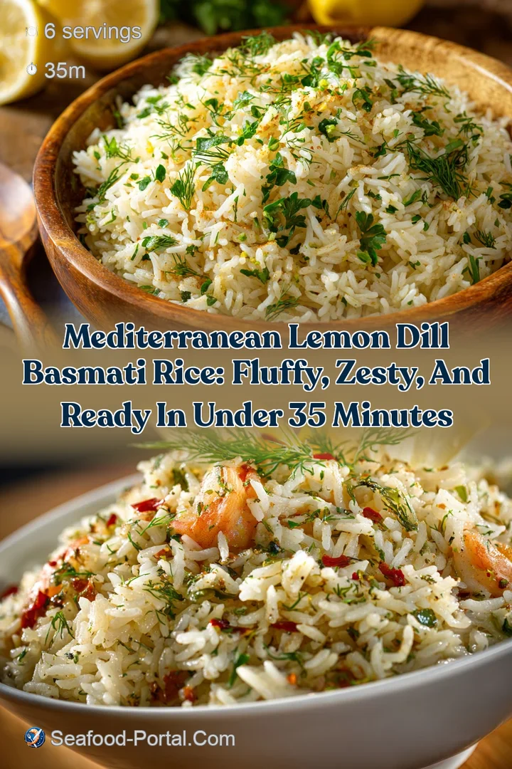 Mediterranean Lemon Dill Basmati Rice: Fluffy Zesty and Ready in Under 35 Minutes