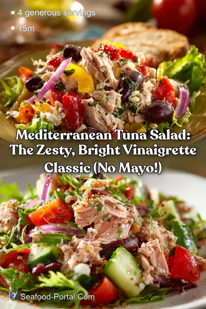 Mediterranean Tuna Salad: The Zesty Bright Vinaigrette Classic (No Mayo!)