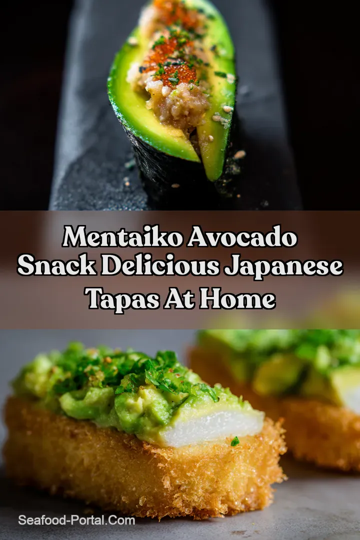 Mentaiko Avocado Snack Delicious Japanese Tapas At Home