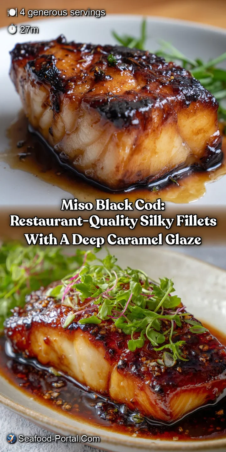 Miso Black Cod: Restaurant-Quality Silky Fillets with a Deep Caramel Glaze