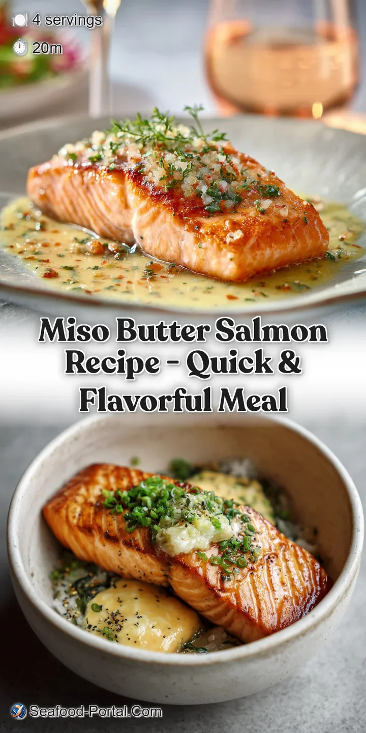 Close-up on flaky miso salmon, the golden-brown crust promising rich umami flavor. Hints of fresh herbs add a pop of color.