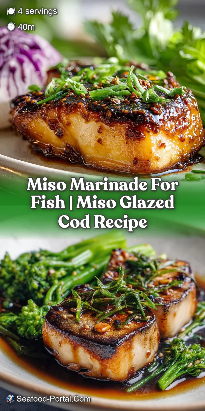 Close-up of flaky, buttery fish with a deeply caramelized miso crust, glistening with oil and fragrant aroma.