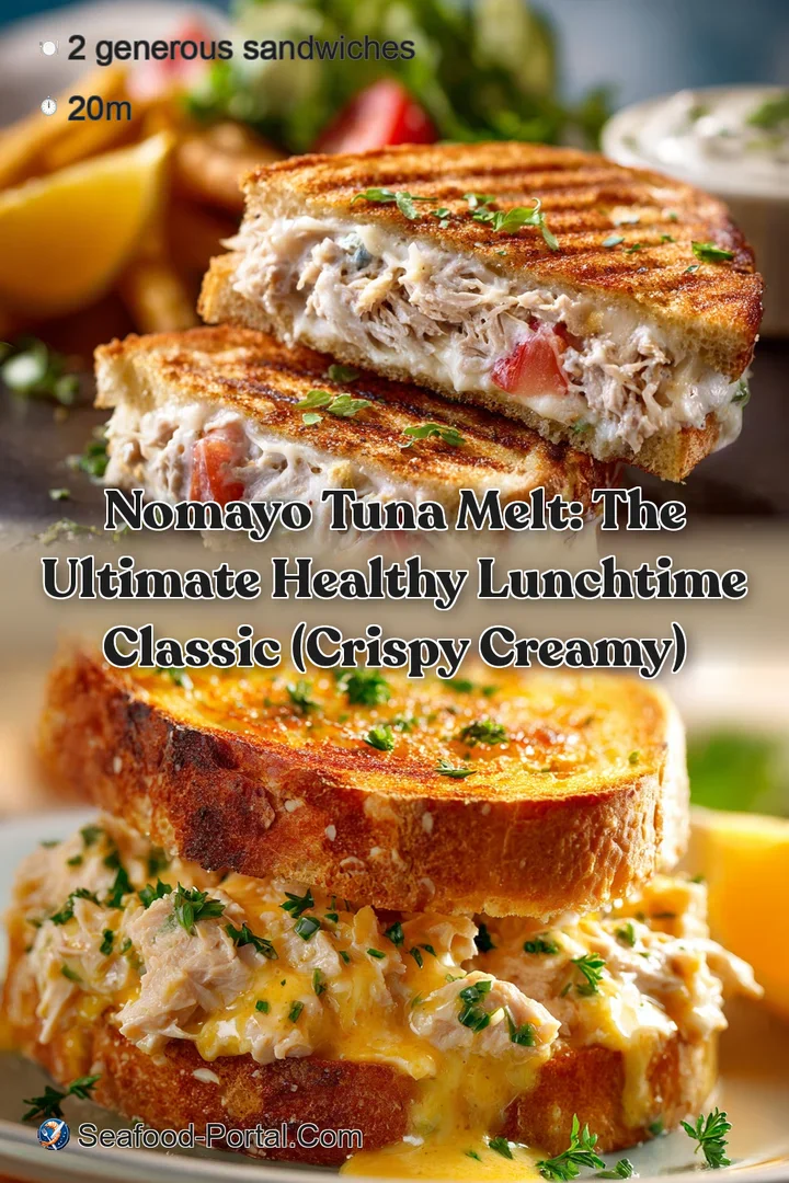 NoMayo Tuna Melt: The Ultimate Healthy Lunchtime Classic (Crispy Creamy)