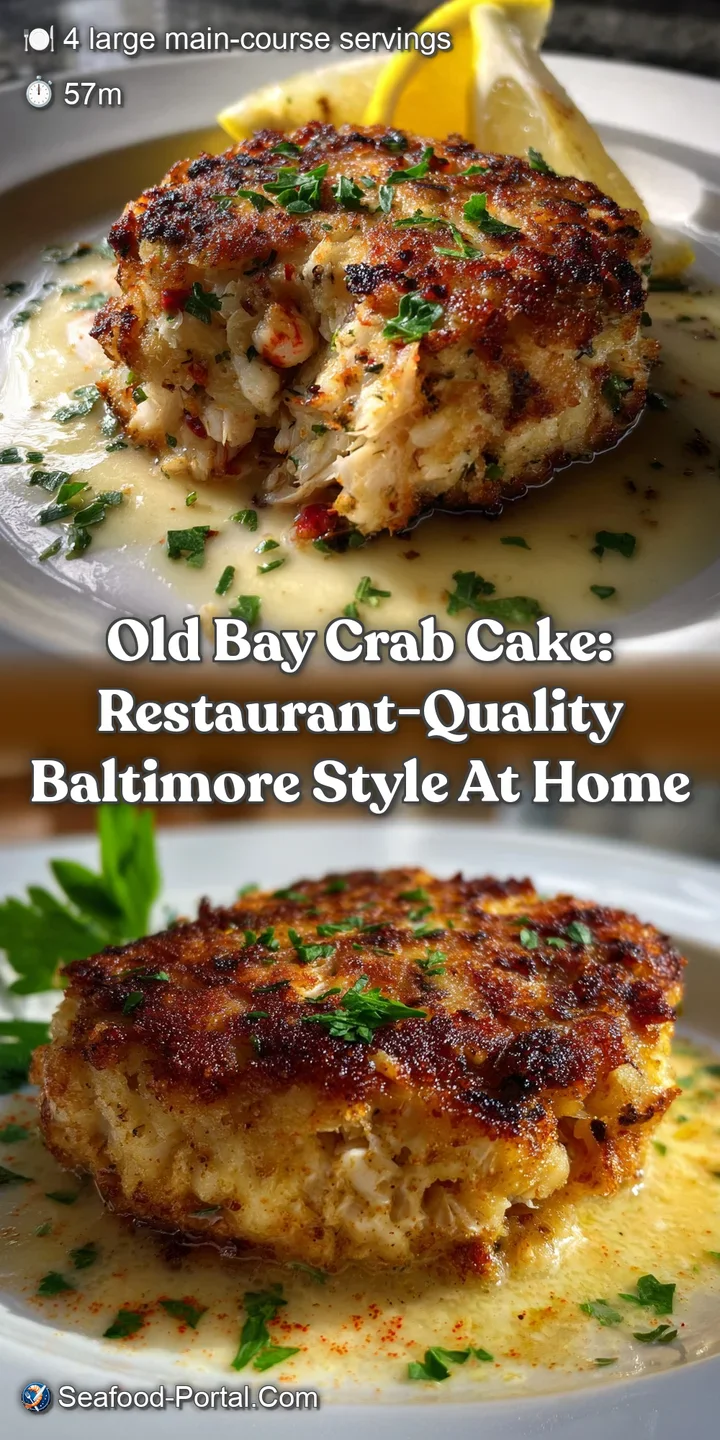 Old Bay Crab Cake: Restaurant-Quality Baltimore Style at Home
