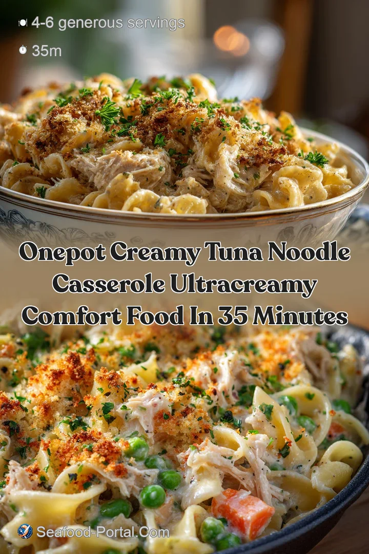 OnePot Creamy Tuna Noodle Casserole UltraCreamy Comfort Food in 35 Minutes