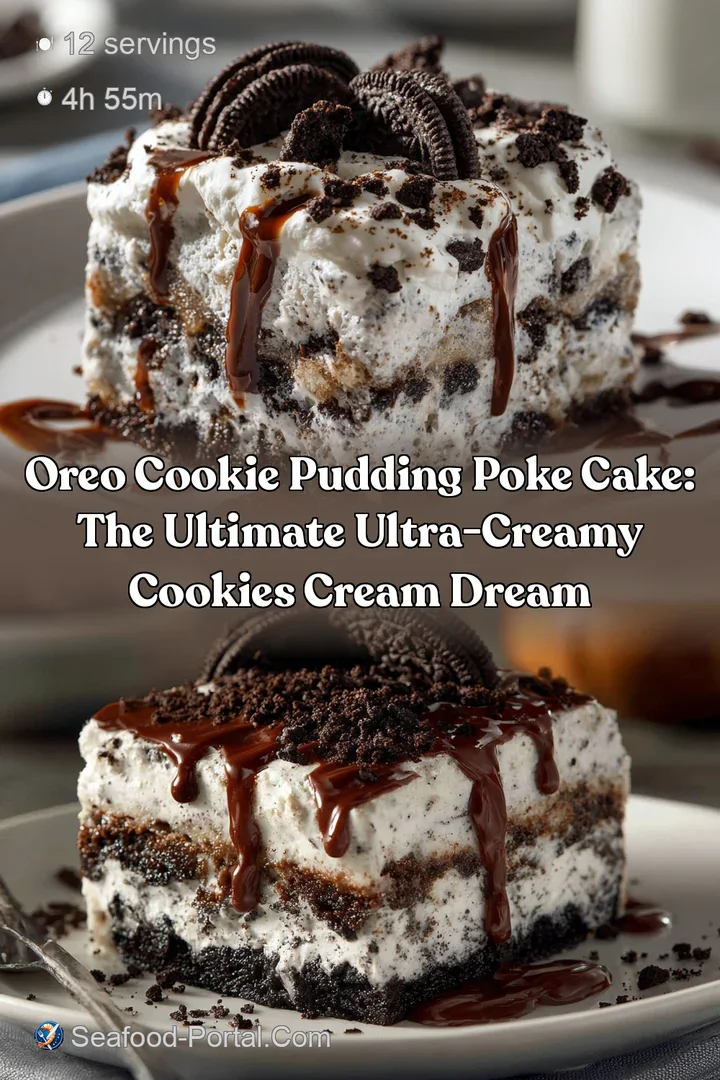 Oreo Cookie Pudding Poke Cake: The Ultimate Ultra-Creamy Cookies Cream Dream
