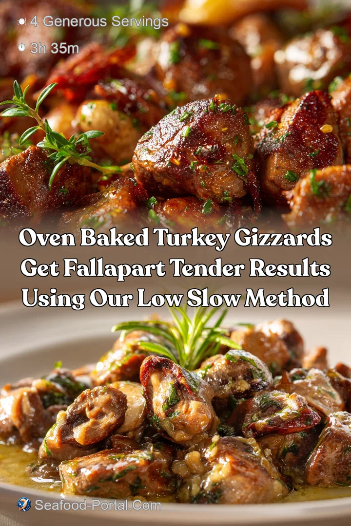 Oven Baked Turkey Gizzards Get FallApart Tender Results Using Our Low Slow Method