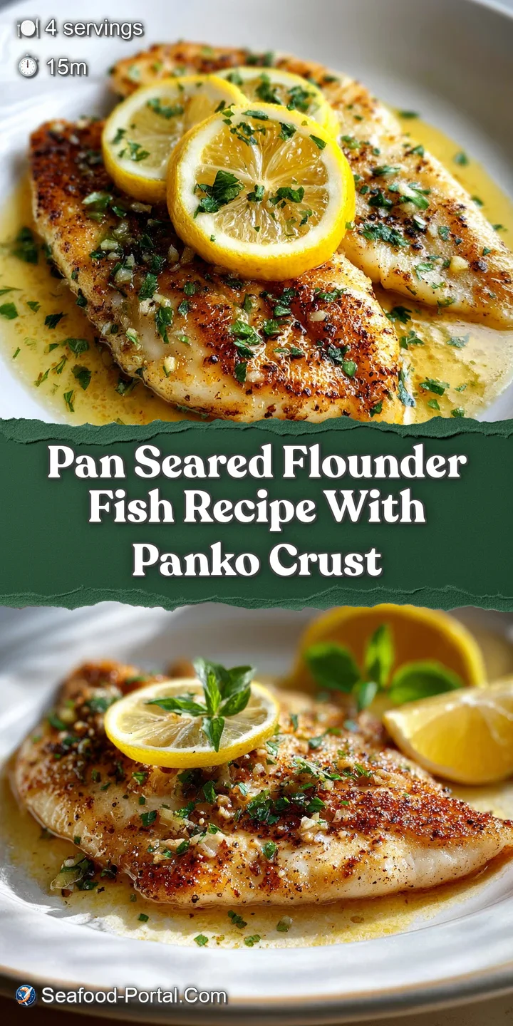 Close-up of flaky, golden-crusted flounder, showcasing the enticing texture and subtle browning achieved during pan-frying.