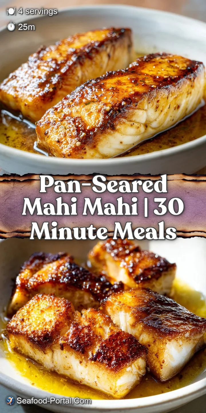 Close-up of a seared fish fillet showing a glistening butter glaze and a sprinkle of cracked black pepper.