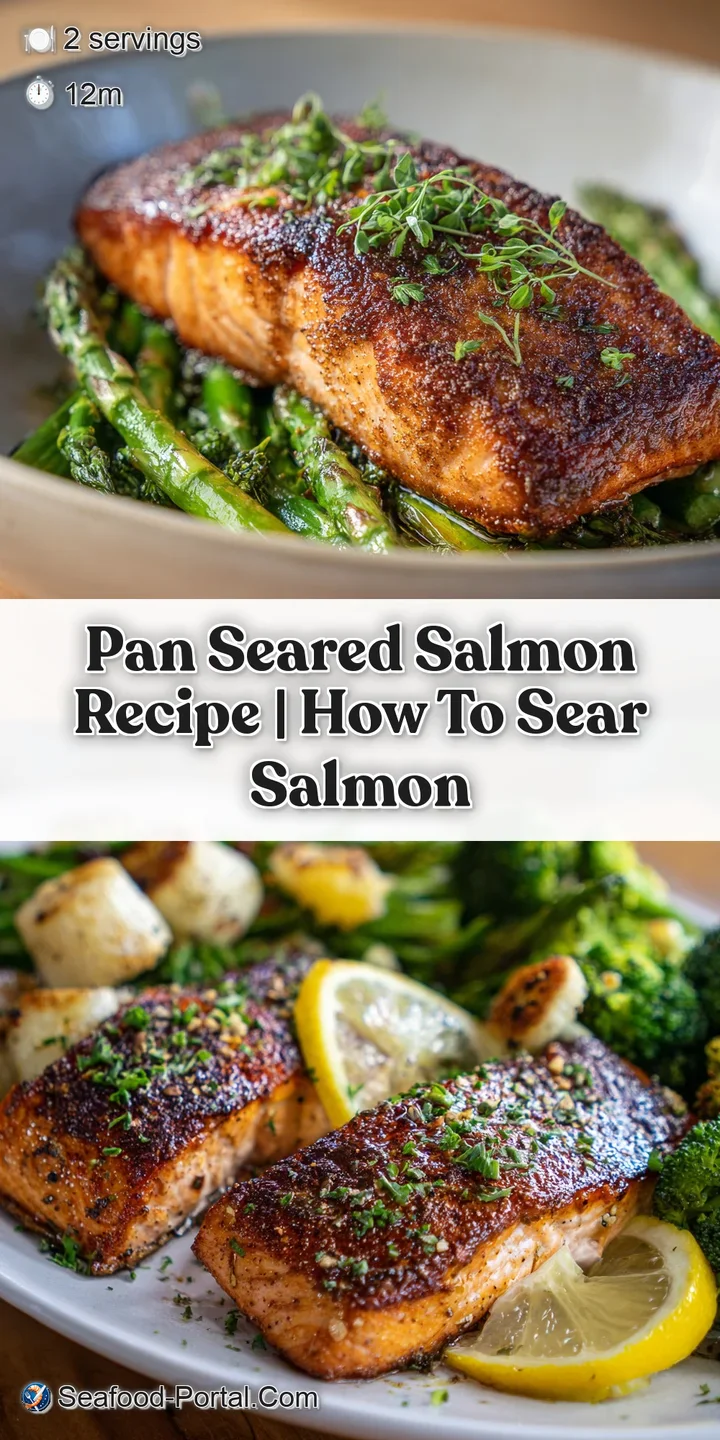 Close-up of perfectly seared salmon skin&mdash;golden brown and bubbly&mdash;contrasting with the moist, pink flesh beneath. Appetizing!