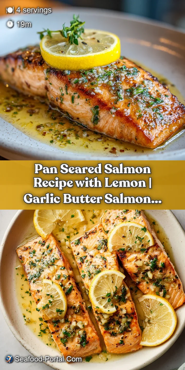 Close-up of flaky pink salmon meat and a caramelized crust, glistening under a squeeze of fresh lemon juice.