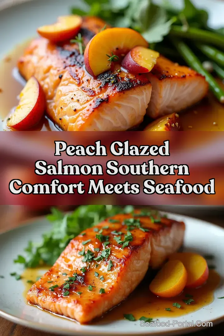 Peach Glazed Salmon Southern Comfort Meets Seafood