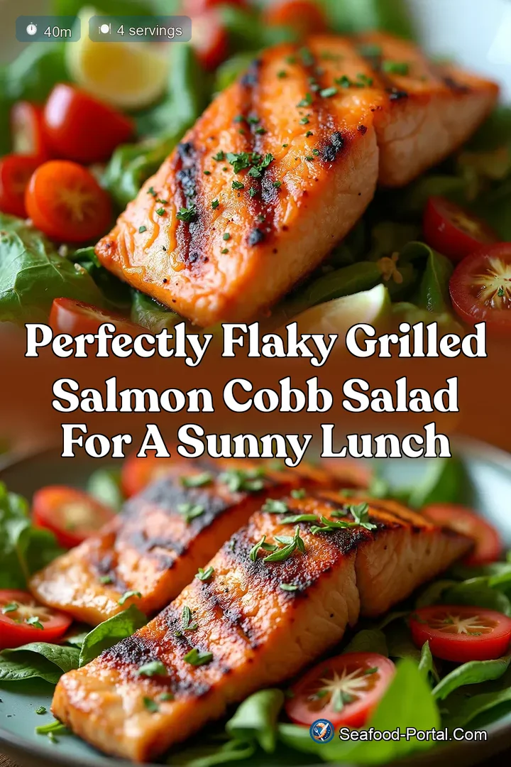 Perfectly Flaky Grilled Salmon Cobb Salad for a Sunny Lunch
