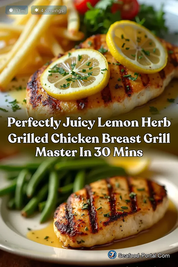 Perfectly Juicy Lemon Herb Grilled Chicken Breast Grill Master in 30 Mins