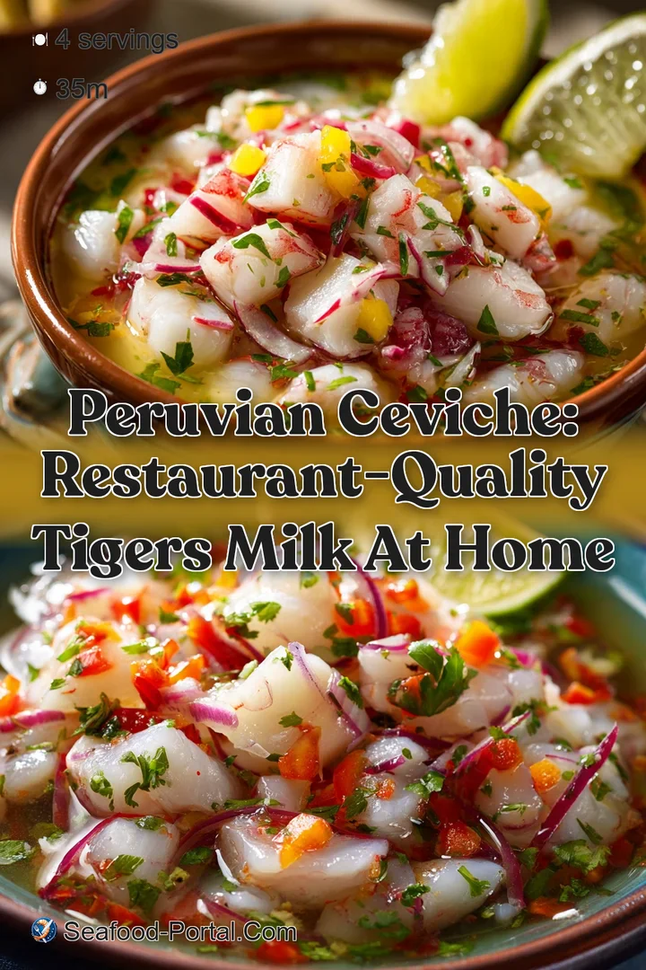 Peruvian Ceviche: Restaurant-Quality Tigers Milk at Home