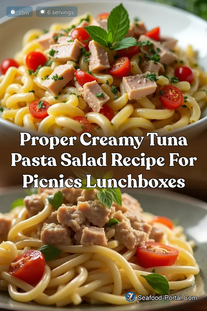 Proper Creamy Tuna Pasta Salad Recipe for Picnics Lunchboxes