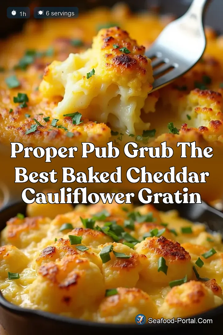 Proper Pub Grub The Best Baked Cheddar Cauliflower Gratin