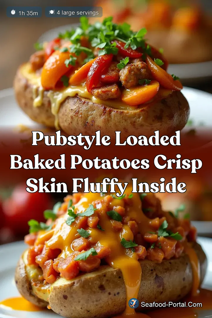 PubStyle Loaded Baked Potatoes Crisp Skin Fluffy Inside