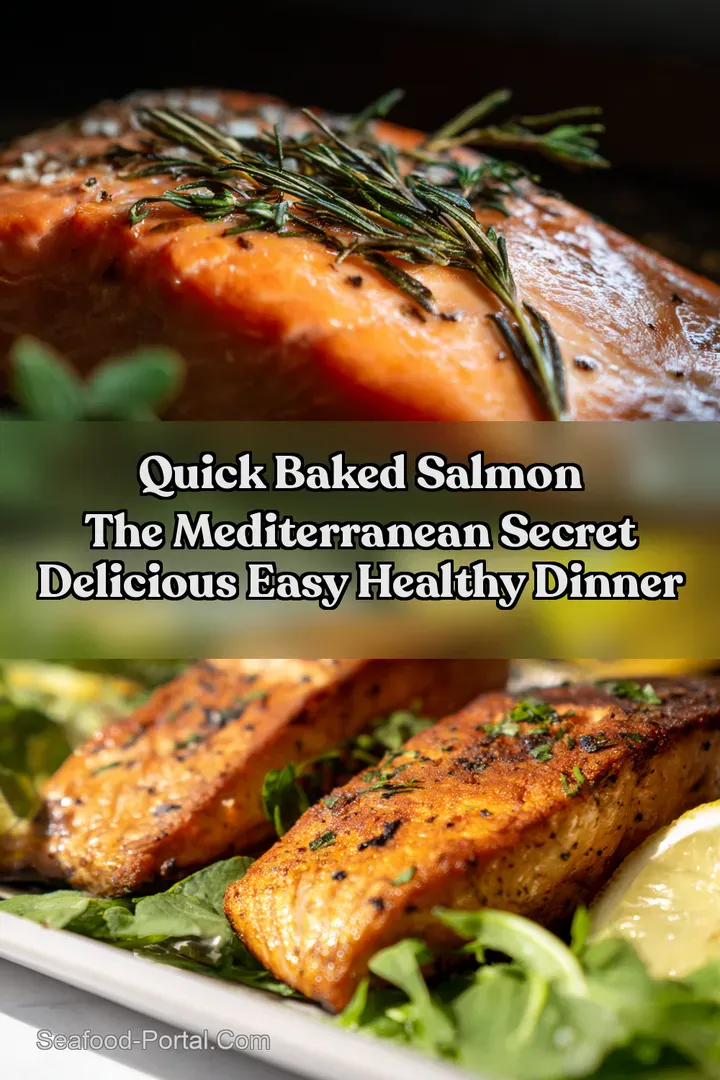 Quick Baked Salmon The Mediterranean Secret Delicious Easy Healthy Dinner : PIN FOR LATER Quick Baked Salmon The Mediterranean Secret Delicious Easy Healthy Dinner
