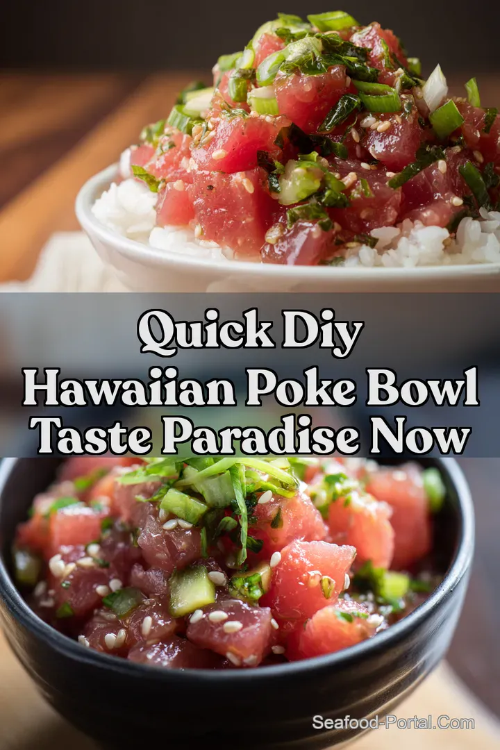 Quick DIY Hawaiian Poke Bowl Taste Paradise Now : PIN FOR LATER Quick DIY Hawaiian Poke Bowl Taste Paradise Now