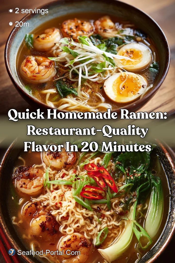 Quick Homemade Ramen: Restaurant-Quality Flavor in 20 Minutes