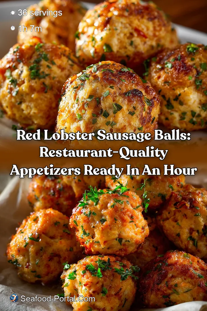 Red Lobster Sausage Balls: Restaurant-Quality Appetizers Ready in an Hour