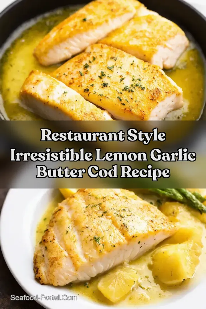 Restaurant Style Irresistible Lemon Garlic Butter Cod Recipe