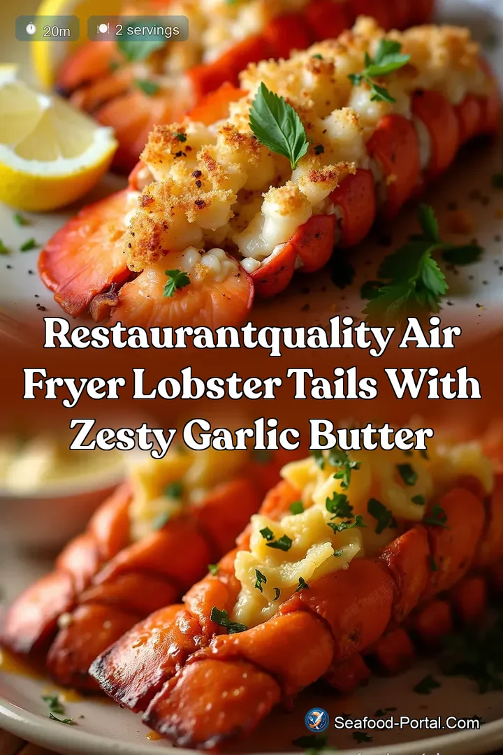 RestaurantQuality Air Fryer Lobster Tails with Zesty Garlic Butter