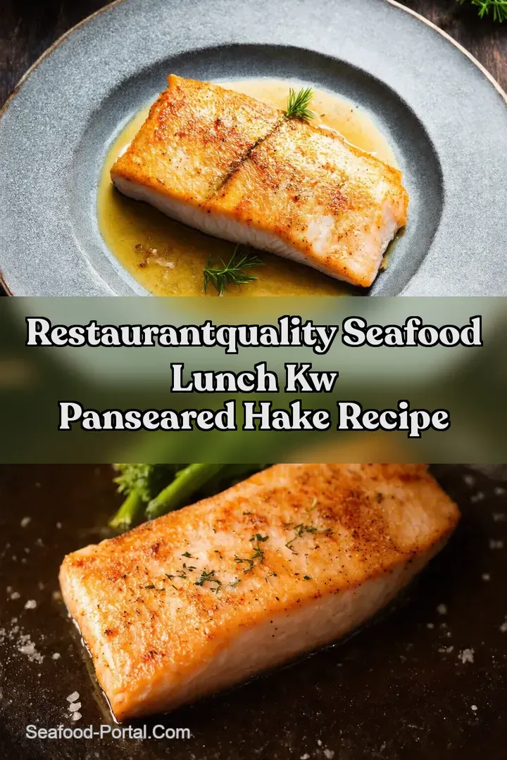 RestaurantQuality Seafood Lunch kw PanSeared Hake Recipe