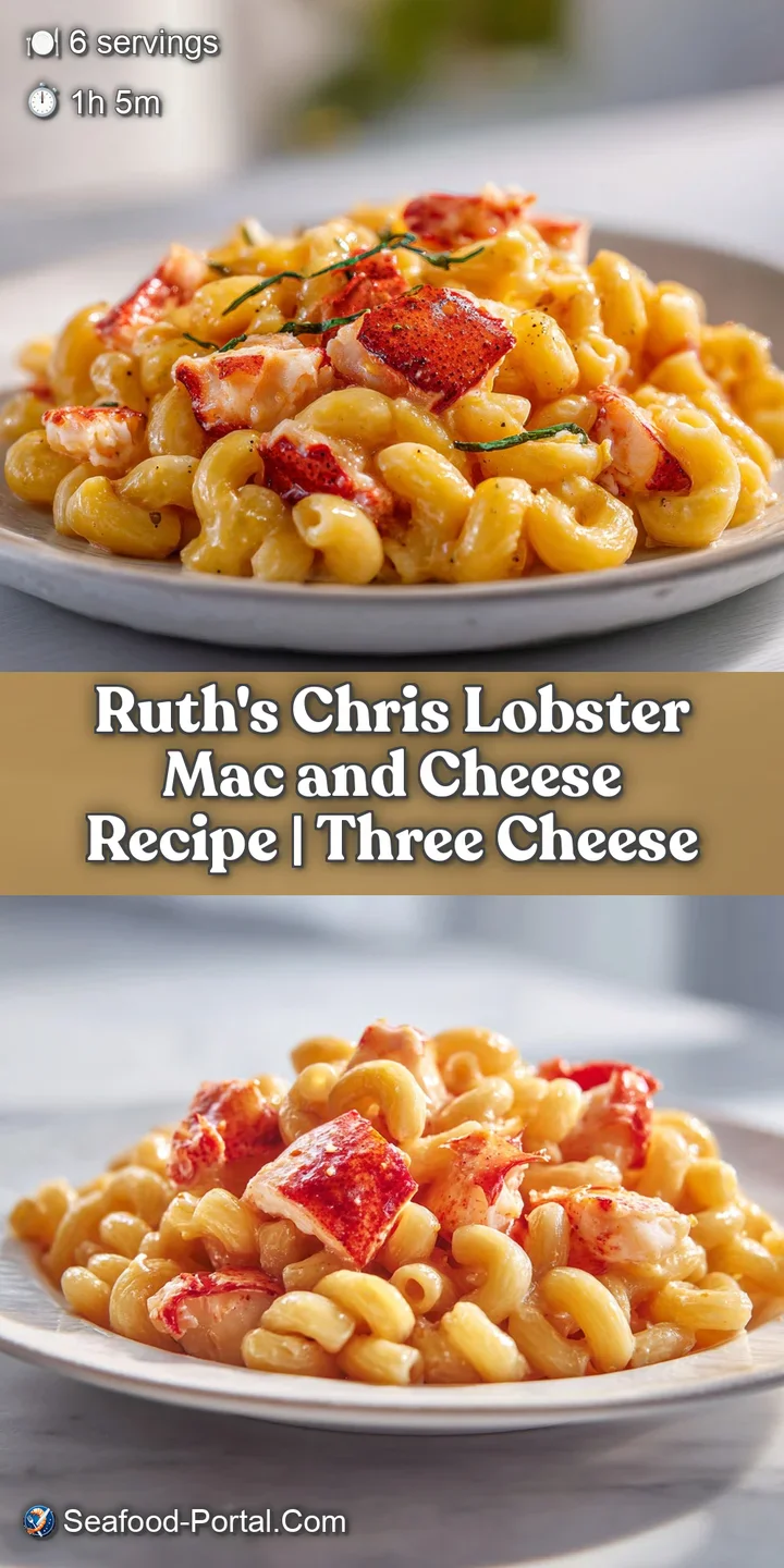 Extreme close-up of gooey, melted cheese stretching over tender lobster chunks and al dente macaroni noodles.