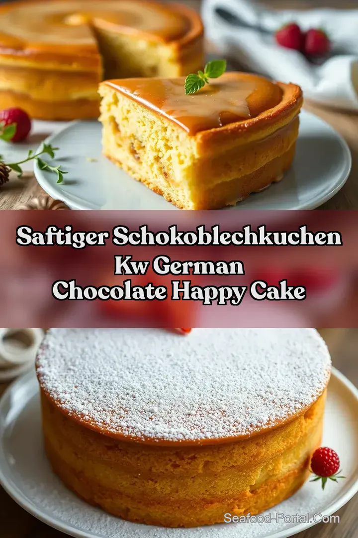 Saftiger Schokoblechkuchen kw German Chocolate Happy Cake