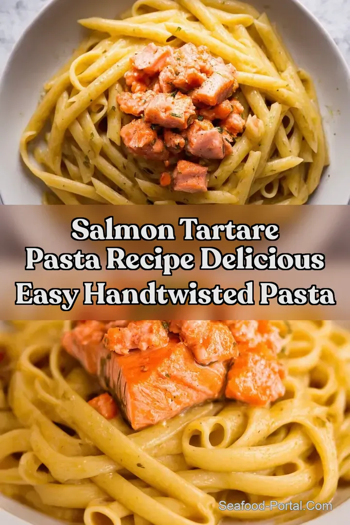 Salmon Tartare Pasta Recipe Delicious Easy HandTwisted Pasta