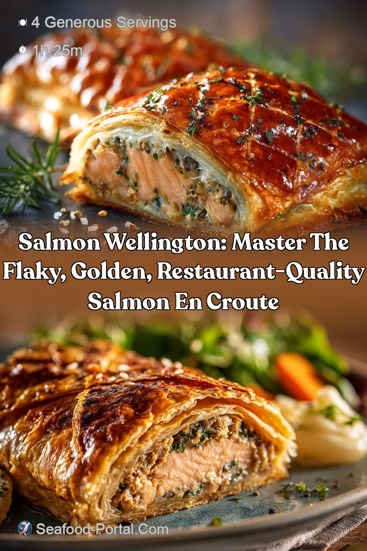 Salmon Wellington: Master the Flaky Golden Restaurant-Quality Salmon En Croute