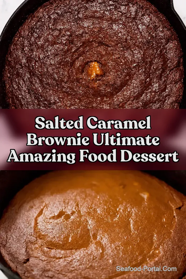Salted Caramel Brownie Ultimate AMAZING FOOD Dessert