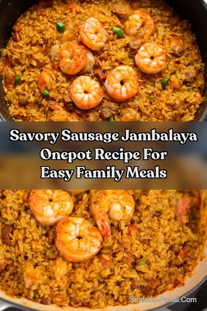 Savory Sausage Jambalaya OnePot Recipe for Easy Family Meals