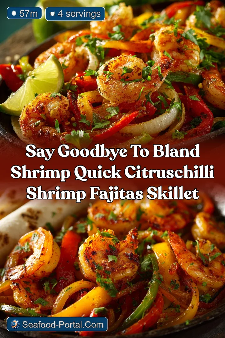 Say Goodbye to Bland Shrimp Quick CitrusChilli Shrimp Fajitas Skillet