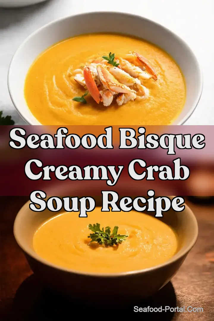 Seafood Bisque Creamy Crab Soup Recipe