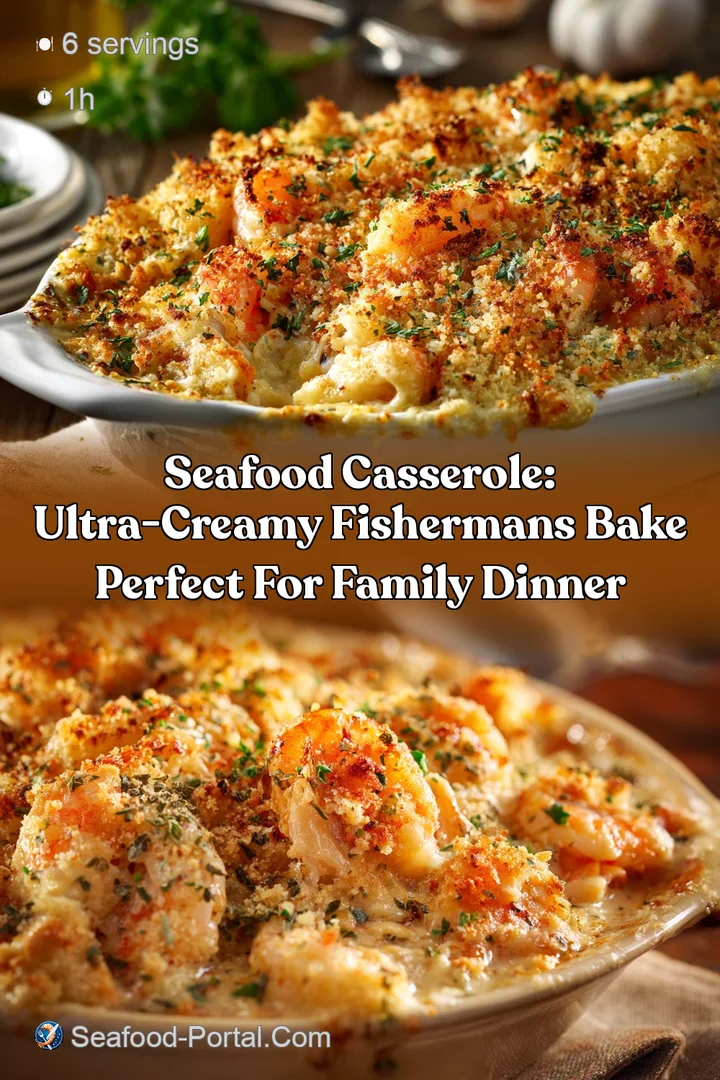 Seafood Casserole: Ultra-Creamy Fishermans Bake Perfect for Family Dinner