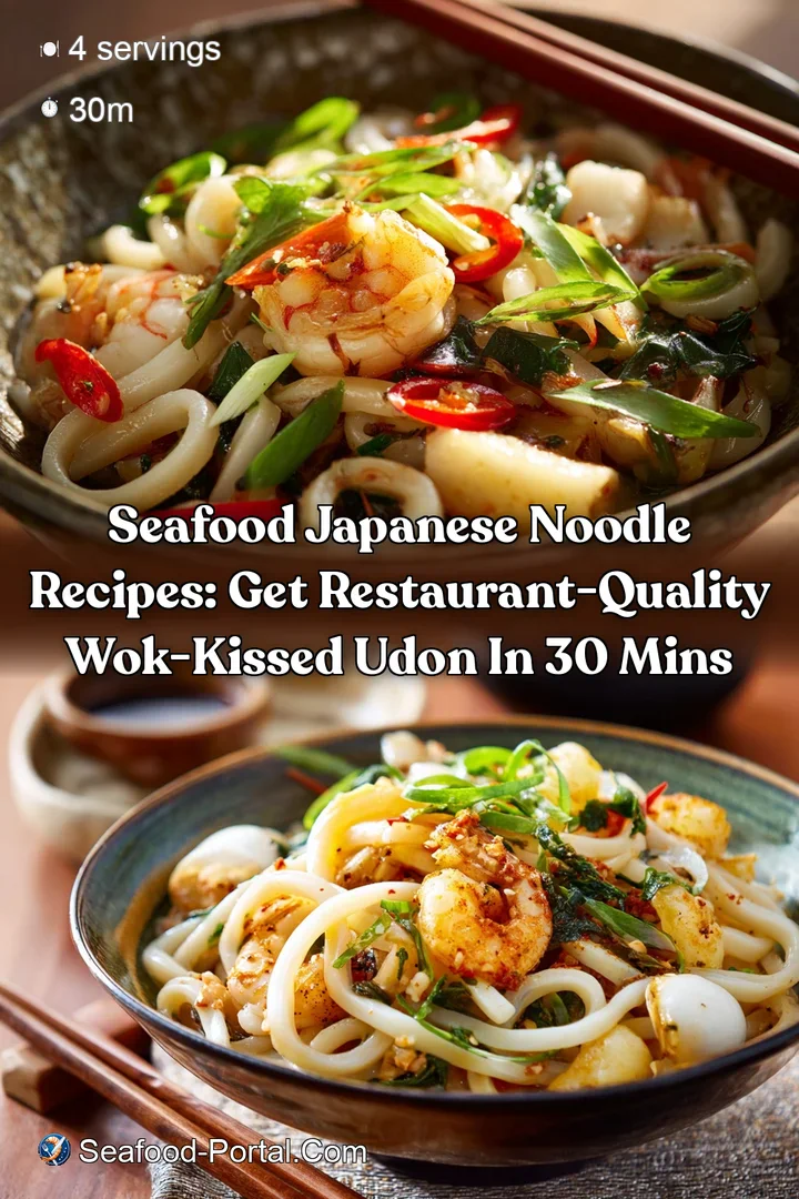 Seafood Japanese Noodle Recipes: Get Restaurant-Quality Wok-Kissed Udon in 30 Mins