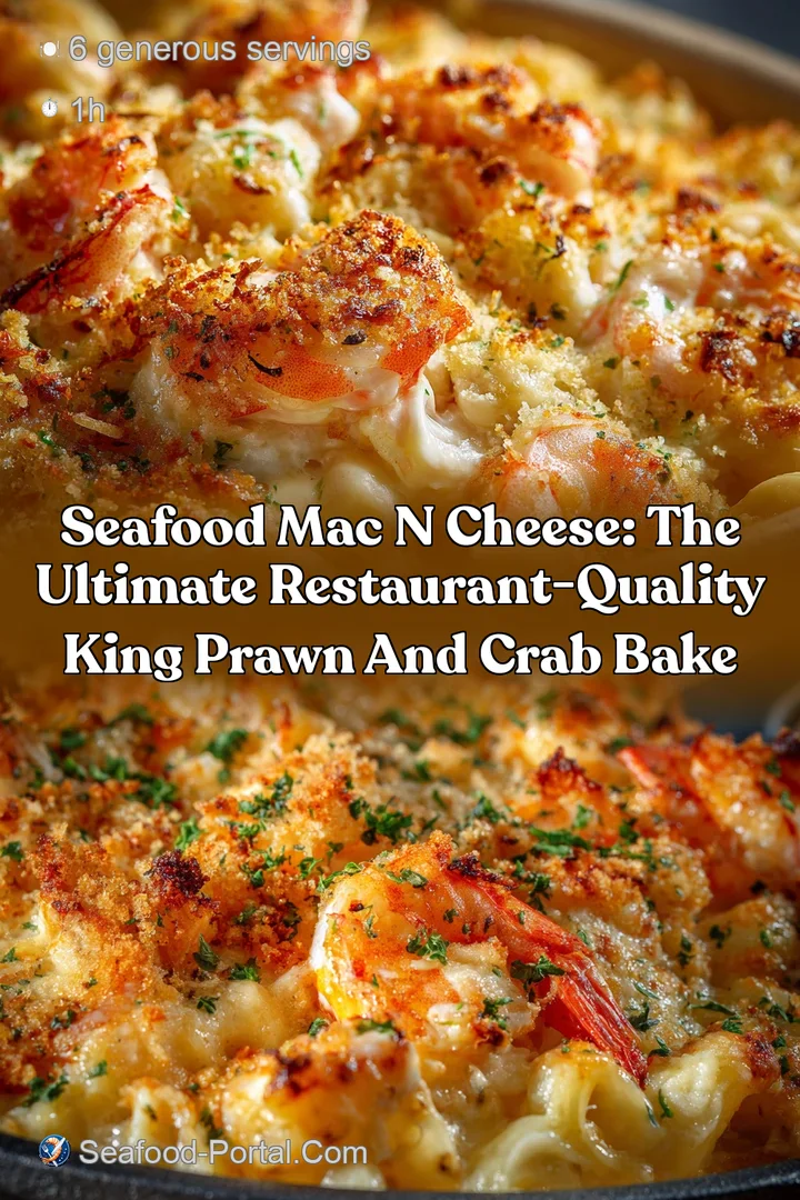 Seafood Mac N Cheese: The Ultimate Restaurant-Quality King Prawn and Crab Bake